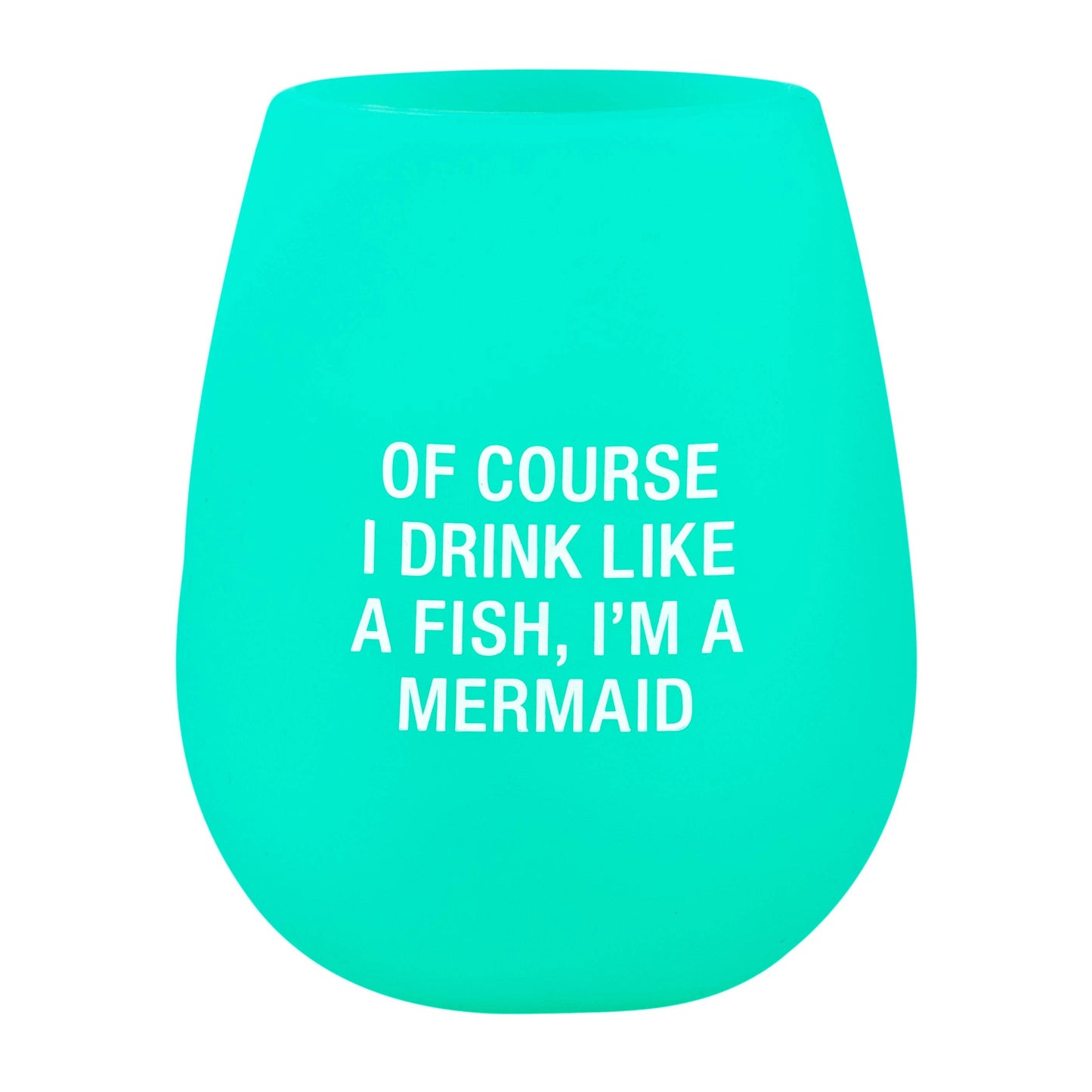 Mermaid Stemless Silicone Wine Glass
