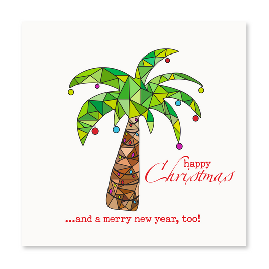 Holiday Palm Tree Greeting Card